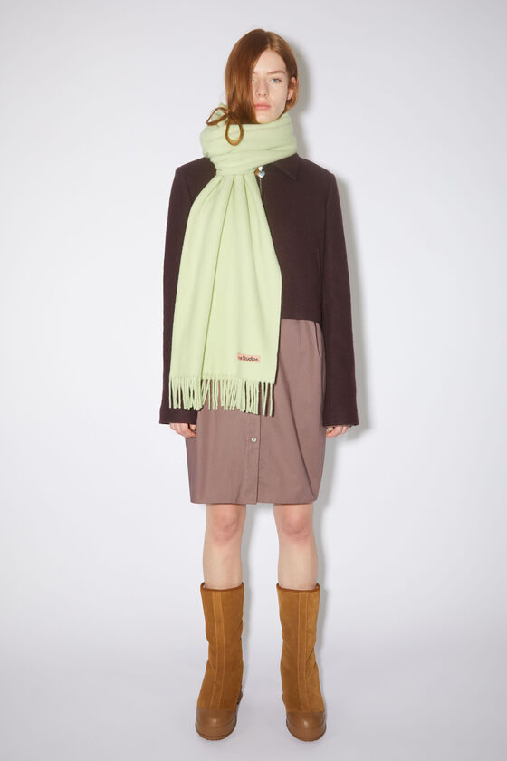 (image for) Unique Charm Fringe wool scarf - oversized